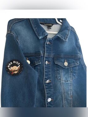 Kids Denim Jacket with Fun Patches
